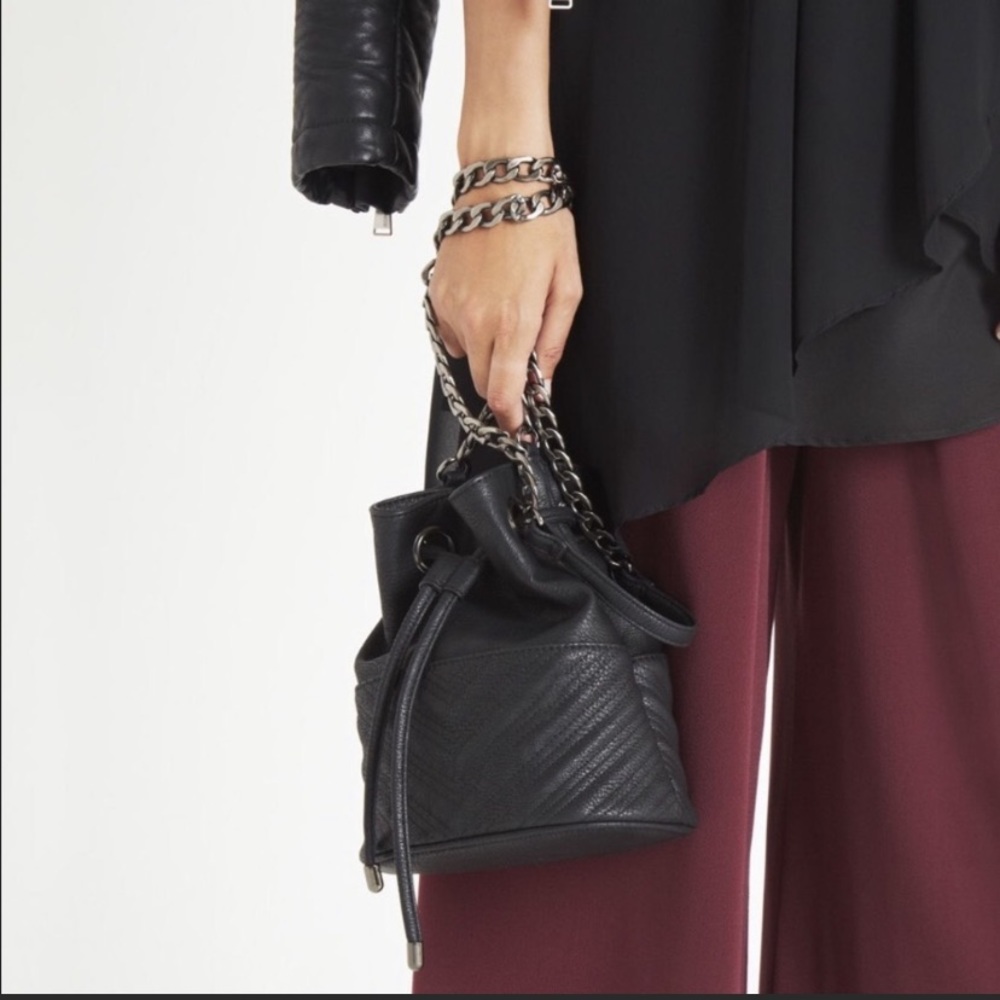 ✨NWOT BCBGeneration bucket faux leather purse✨